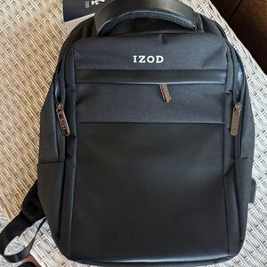 IZOD Charcoal and Black Men's Backpack